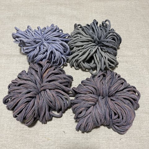 【のんびり編み物】50  編み物素材  靴下のハギレ  
