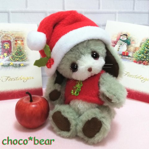 アンティークグリーン  ★クリスマスうさぎ    choco*bear　