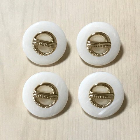 ●23㎜● ANTIQUE GOLD PEARL DESIGN BUTTON CABOCHON PARTS