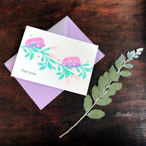 message card - flower-ⅱ