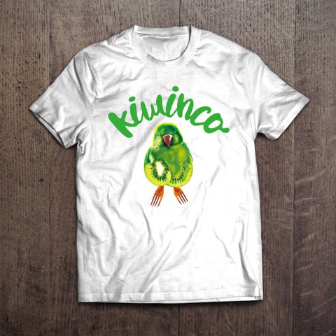 ダジャレインコTシャツ「キウインコ」