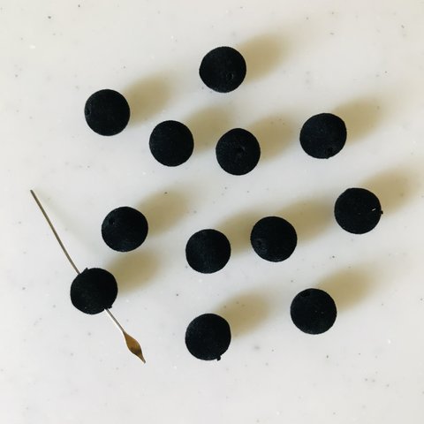 Black Velvet 10mm Beads