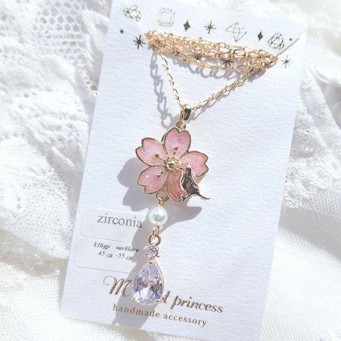  k16gp ネックレス necklace ～咲Sakura～ 神津桜