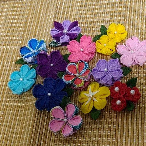 オーダーメイド  つまみ細工お花のギフトセット⦅※写真はごく一部です⦆