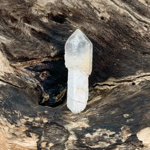 トライゴーニック(Trigonic)/ エッチドクォーツ(蝕像水晶 、Etched Quartz)/ セプタークォーツ(松茸水晶、Scepter Quartz)  S000385