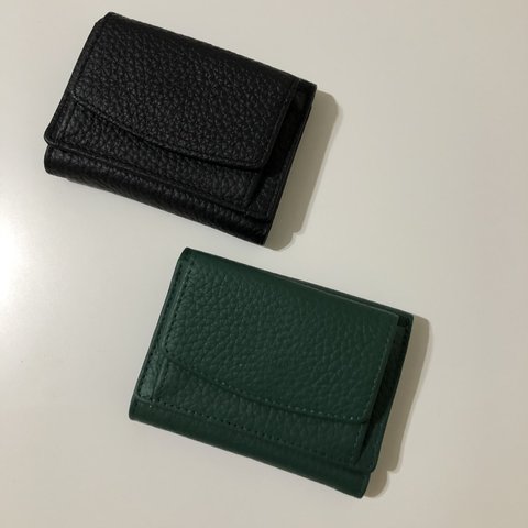 mini wallet／real leather