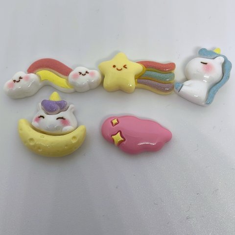 ユニコーン🦄デコパ5こセット