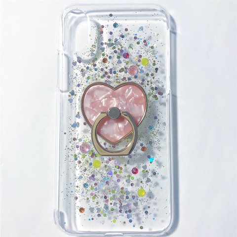 【リング付きiPhone  X/ Xsケース】 ✨heart❤︎✨