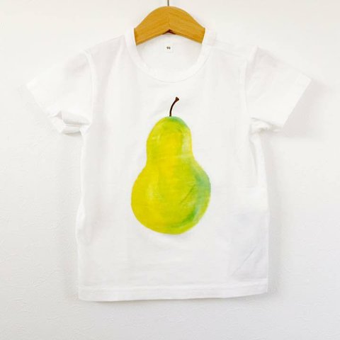 手描き こどもTシャツ　洋なし　サマコレ2015