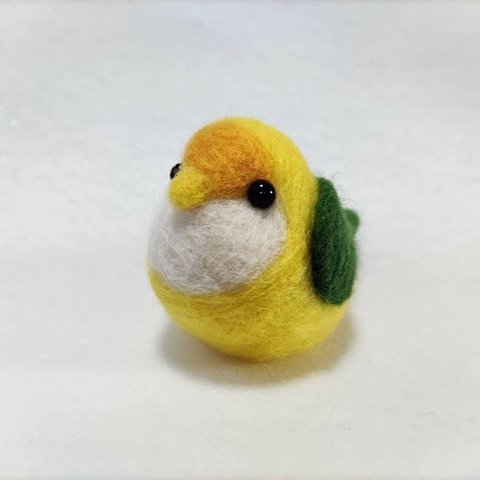 コザクラインコ・ＷＦパイド（羊毛フェルト）