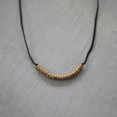 Brass necklace morokoshi / B