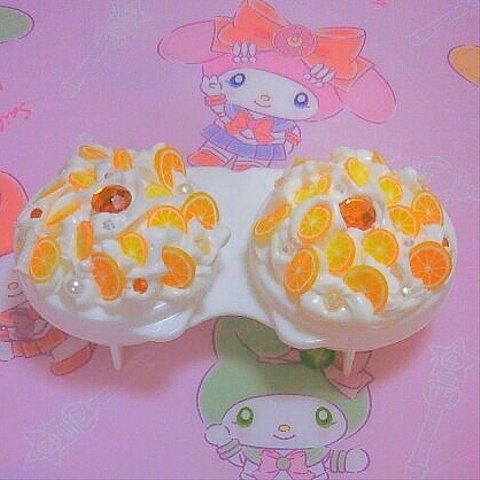 オレンジケーキ コンタクトケース