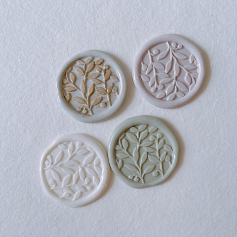 Wax Stamp -Leaf branch ／スタンプヘッド