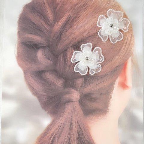 結婚式　ウェディング　ヘアアクセサリー　ブライダルアクセサリー　ヘッドドレス　フラワー　卒業式　入学式　和装