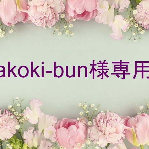 akoki-bun様専用ページ