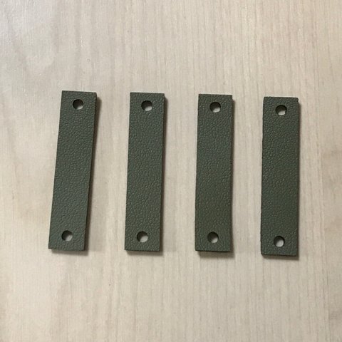 LEATHER OLIVEGREEN RIBBON BELT PARTS