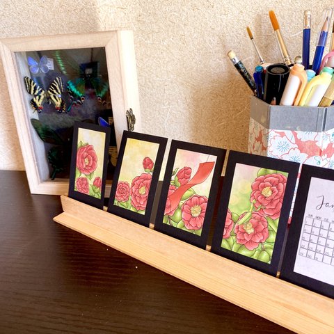 Recreated Hanafuda Original Artwork Calendar リークリーエーティド花札オリジナルなアートカレンダー