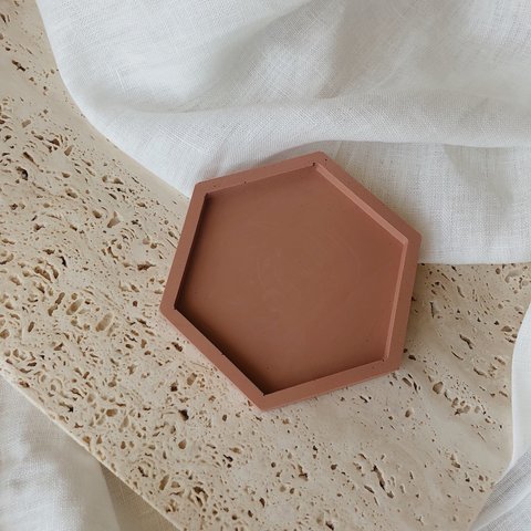 Jesmonite Hexagon plate ジェスモナイト ヘキサゴンプレート