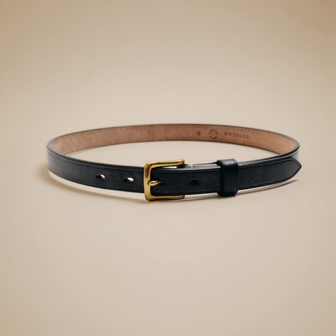 Harness Backs Leather Belt #ネイビー