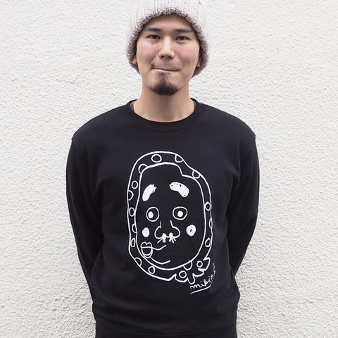 ひょっとこ メンズトレーナー S M L XL 2XL Black