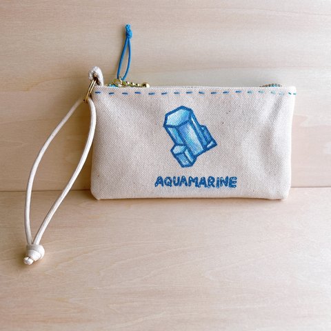 帆布小さいお財布💎AQUAMALINE💎C031