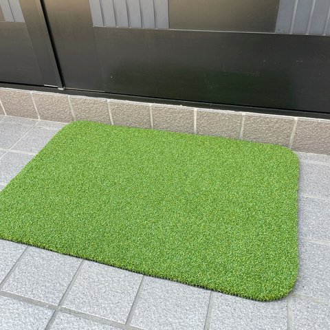 リアル人工芝 芝生マット グリーンハードタイプ 玄関マット ゴルフマット フリーマット ６０X４０ｃｍ