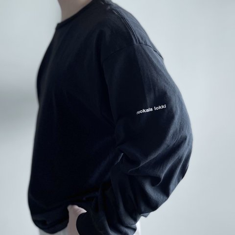 【NEW】シンプルロングスリーブTシャツ / ruokala lokki / ユニセックス / ブラック