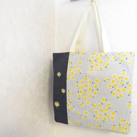 ☆sale☆黄色お花の刺繍バッグ