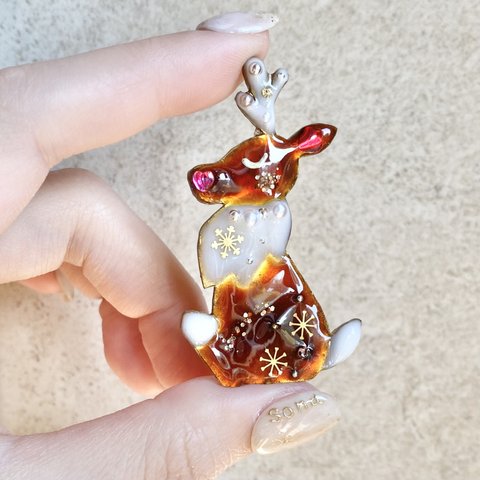 〜Préféré "おすましトナカイ"🦌〜 ブローチ