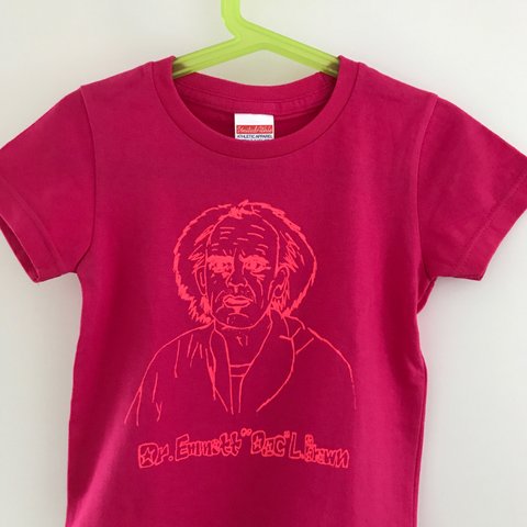 送料無料【キッズ100cm】バックトゥーザフューチャー ドク風Ｔシャツ（ピンク）