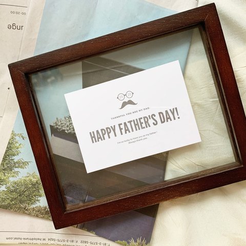 【送料無料】　父の日　ポストカード　Father'sdaycard