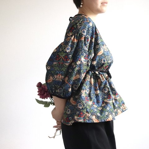 割烹着 おしゃれ ハンドメイド【ウィリアム 可笑しい モリス 割烹着 おしゃれ ハンドメイド【ウィリアム 可笑しい モリス