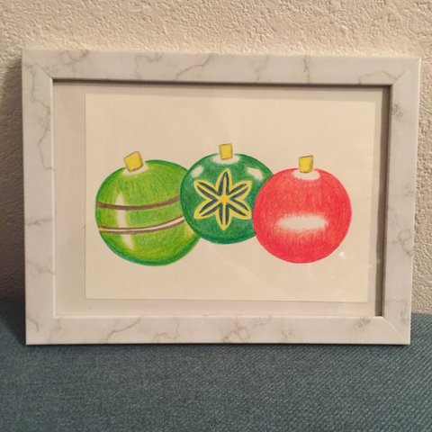 手描きクリスマスカード🎄