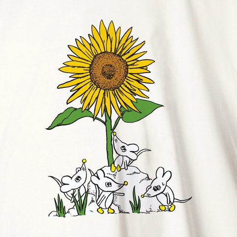 「夏の冒険」4匹ネズミTシャツ011