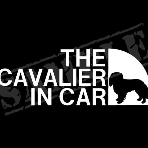 THE キャバリア IN CAR パロディステッカー / 6cm×17cm