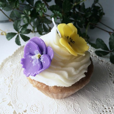 ★10%OFF★ pansy cup cake (A)