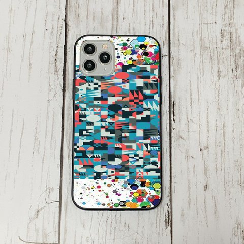 iphoneケース46 韓国 iphoneケース 強化ガラス おしゃれ 北欧 カラフル幾何学　レトロ　アイフォン　リバティ　かわいい　流行り iface