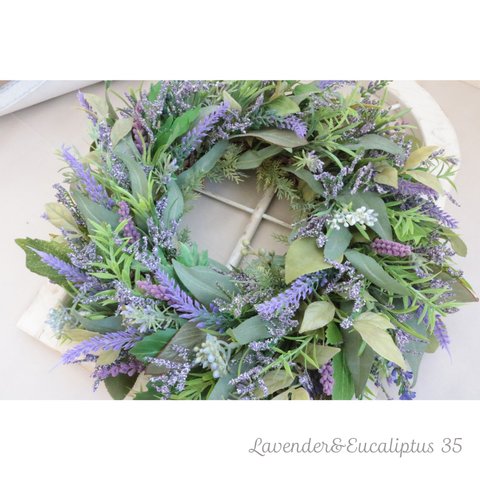 Lavender&Eucaliptusリース　35