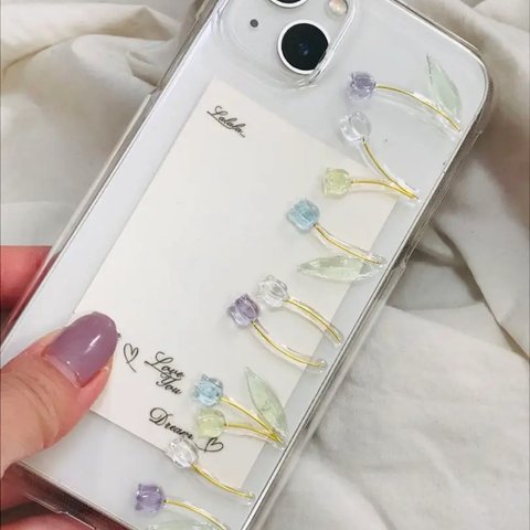 チューリップのiPhoneケース