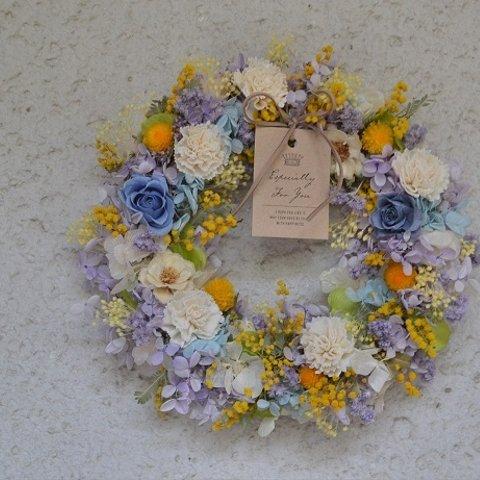 【早割＊母の日2024】ファンタジックブルーのwreath