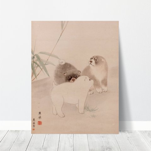 アートパネル［円山応挙］No.056 キャンバス  ウォールデコ  有名絵画  インテリア