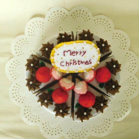 *S_236*白いクリスマスケーキ6ピースセット+゜