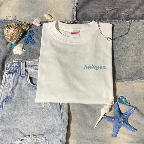 ハルシオンロゴTシャツ(halcyon blue)