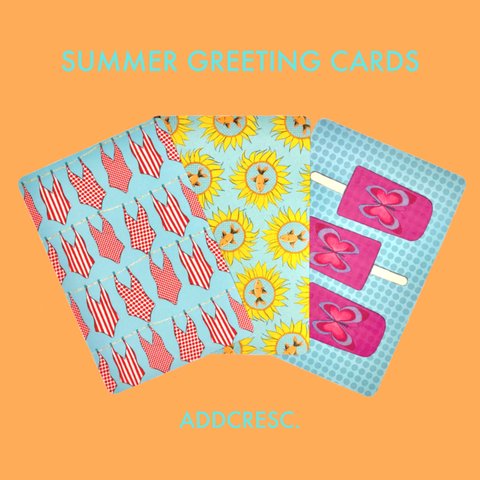 SUMMER GREETING CARDS (3枚組)