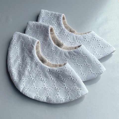 \\ NEW //【  cotton lace 360° bib  】コットンレース  パイル  リバーシブル   スタイ　シーズンレス