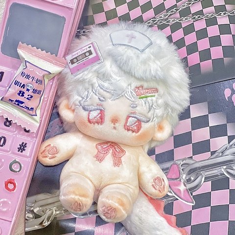 10cm 着せ替えぬいぐるみ 無属性 着せ替え人形 ミニ綿人形 コットンドール 奶糕 cotton doll