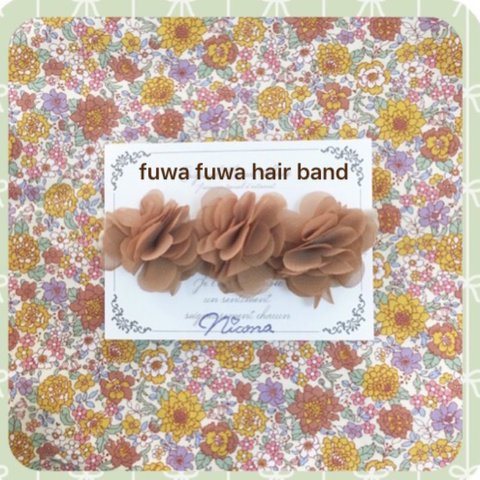 ＊fuwa fuwa hair band ＊baby&kids＊新生児から使えます＊ベビードレス＊セレモニードレス＊結婚式＊ワンピースベビー＊新生児＊