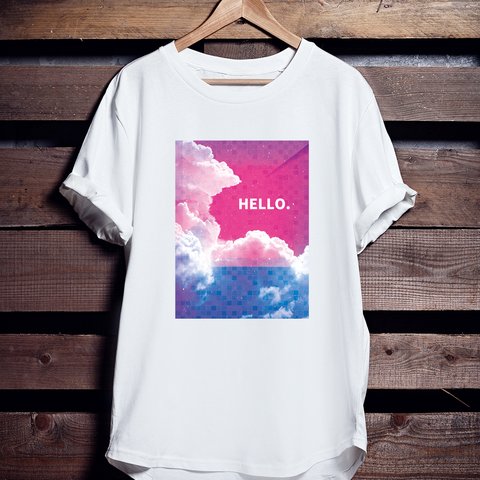 フォトアートTシャツ「HELLO.」