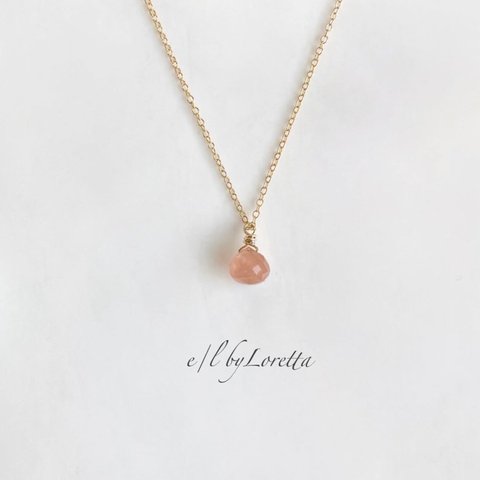 レッドヘマタイトクォーツ 14kgf necklace