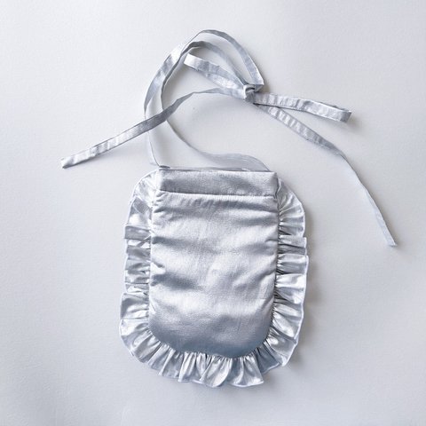 mini bag◎silver frill